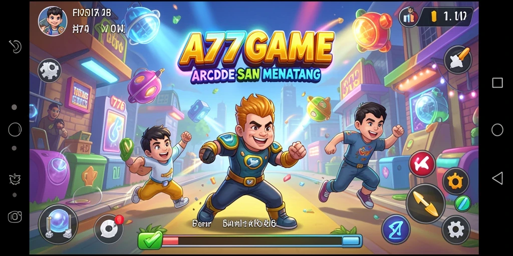 Screenshot menampilkan gameplay seru dan dinamis A777GAME.