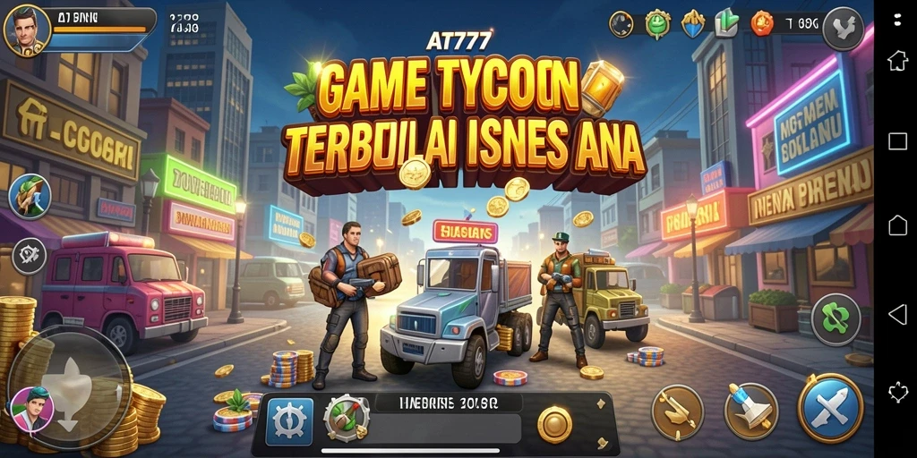 Gameplay menarik dalam AT777 dengan manajemen bisnis yang seru.