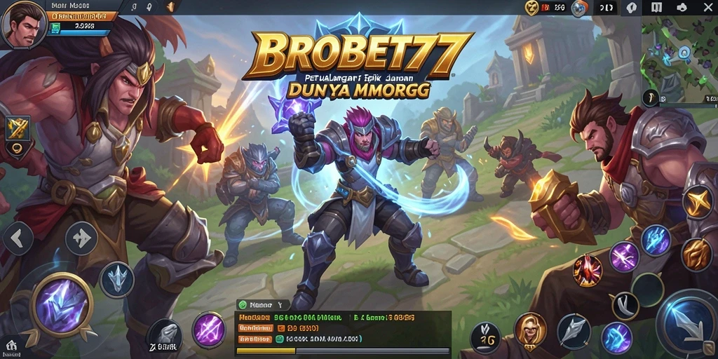 Screenshot gameplay BROBET77 yang menampilkan pertempuran mendebarkan.
