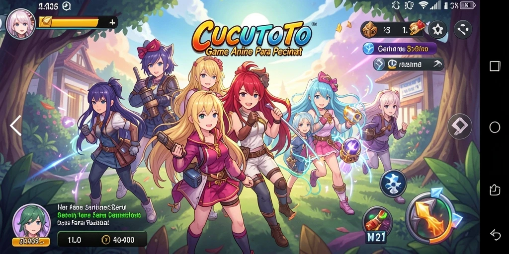 Menampilkan aksi seru karakter Anime dalam CUCUTOTO.
