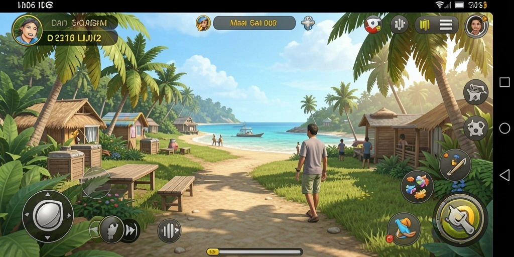 Tampilan gameplay D06 yang ceria dan menghibur.