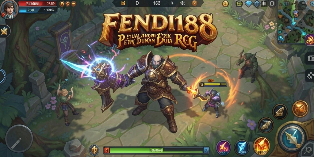 Screenshot permainan FENDI188 yang menunjukkan aksi petualangan RPG yang seru.