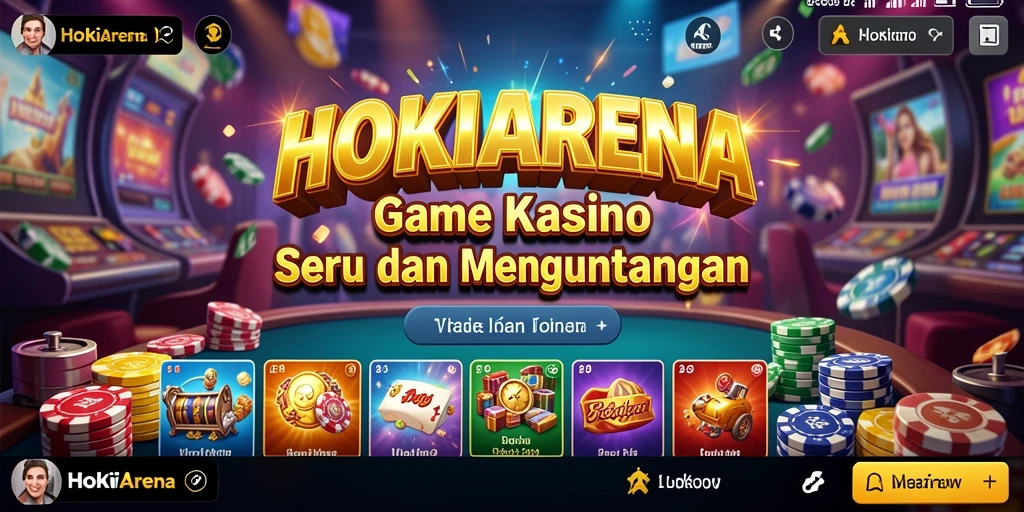 Tampilan gameplay seru dan menarik di HOKIARENA.