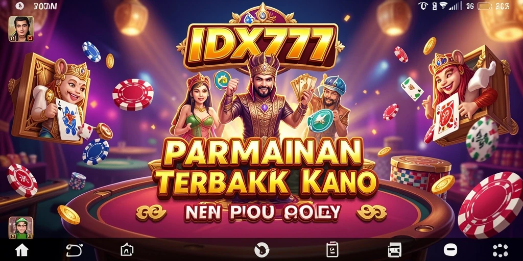 Screenshot gameplay IDX777 memperlihatkan suasana kasino yang mendebarkan.