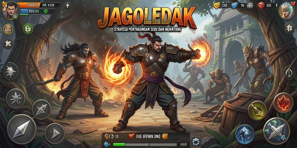 Tampilan gameplay JAGOLEDAK yang menegangkan dan strategis.