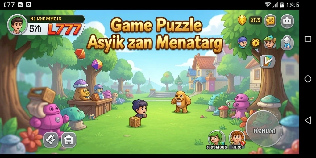 Screenshot gameplay L777 menampilkan keseruan tantangan Puzzle.