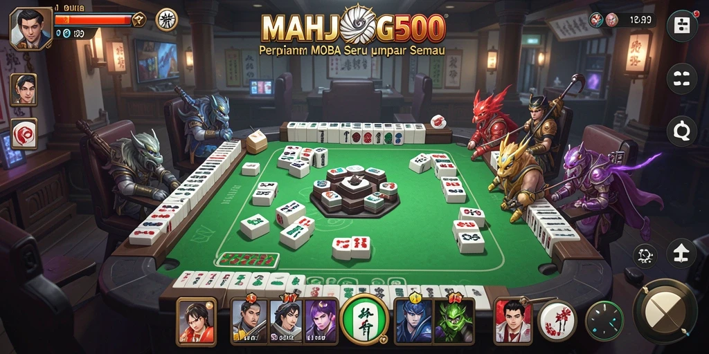 Tampilan gameplay MOBA yang memukau dan penuh aksi.