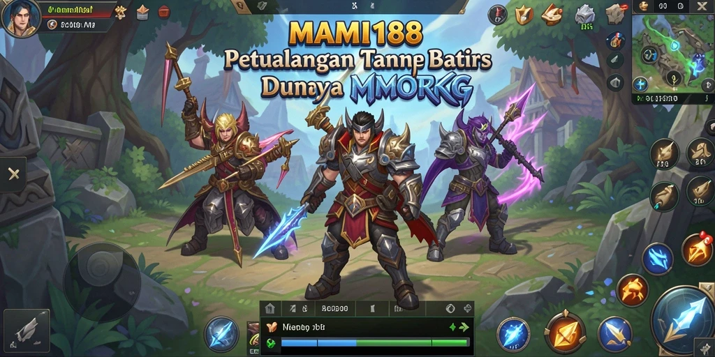 Tampilan menarik dari gameplay MAMI188 yang menunjukkan aksi pertempuran MMORPG.