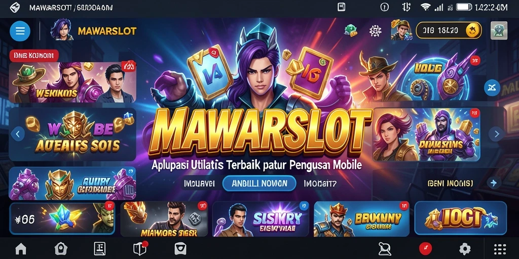 Tampilan antarmuka <strong>MAWARSLOT</strong> yang menarik dan fungsional.