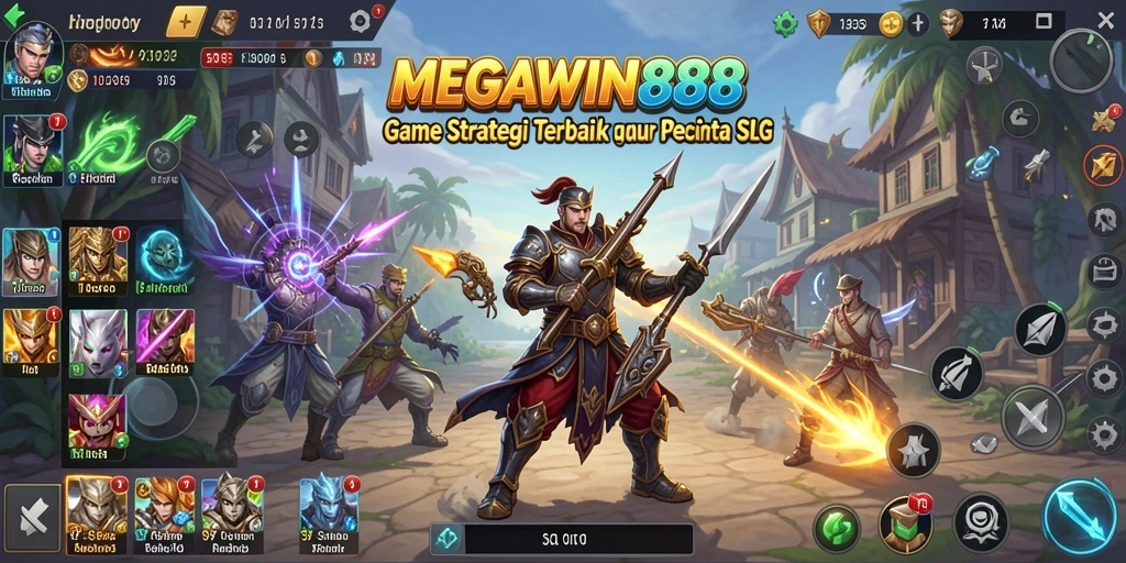 Tampilan gameplay seru dan strategis di MEGAWIN888.