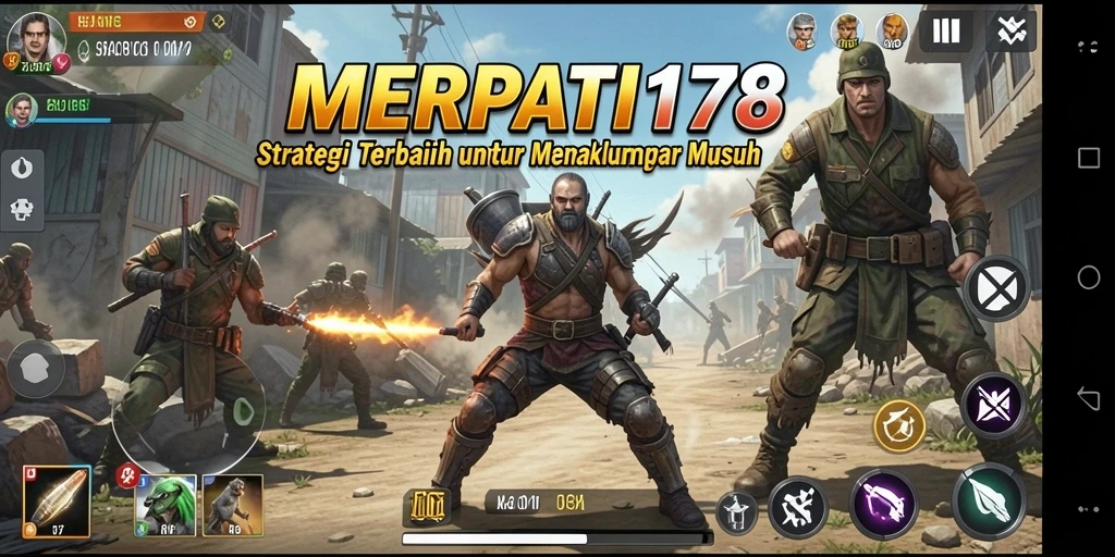Tampilan gameplay strategis yang mengasyikkan dan penuh tantangan.