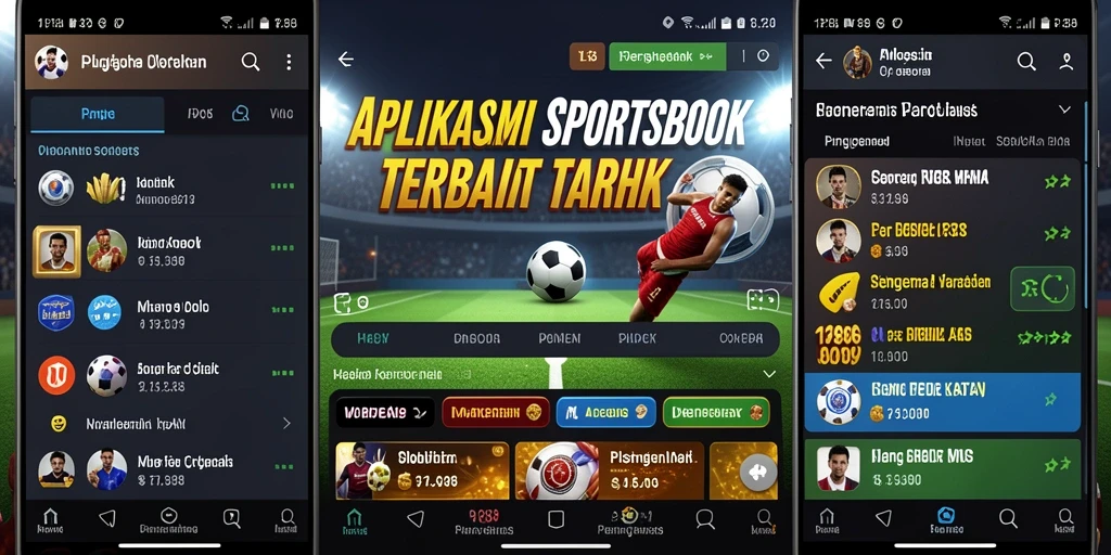 Screenshot menunjukkan gameplay Sportsbook yang menarik dan interaktif.
