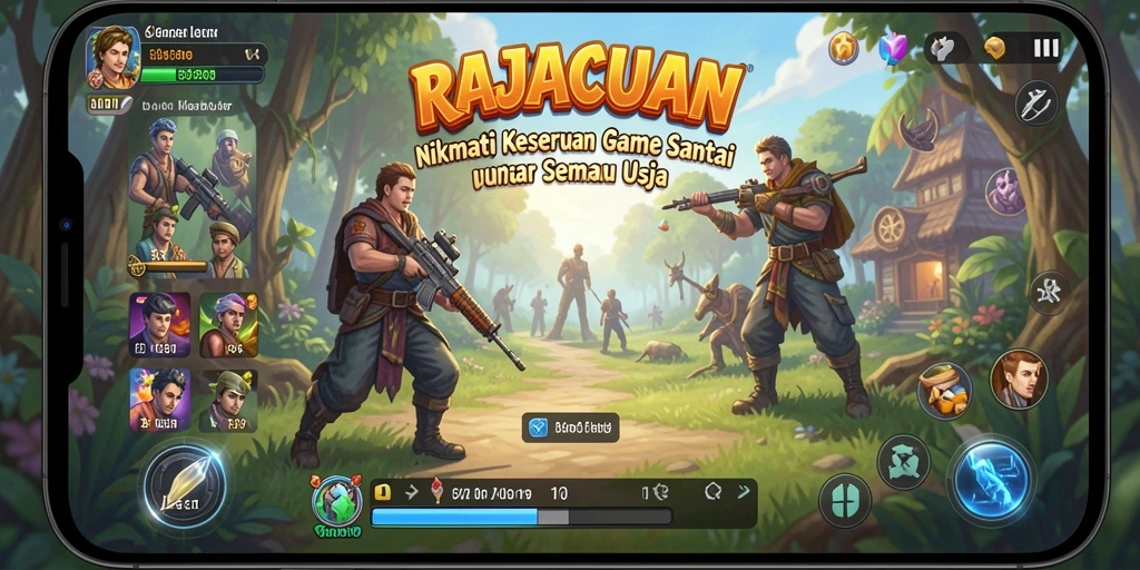 Tampilan menarik dari gameplay RAJACUAN yang menyenangkan.