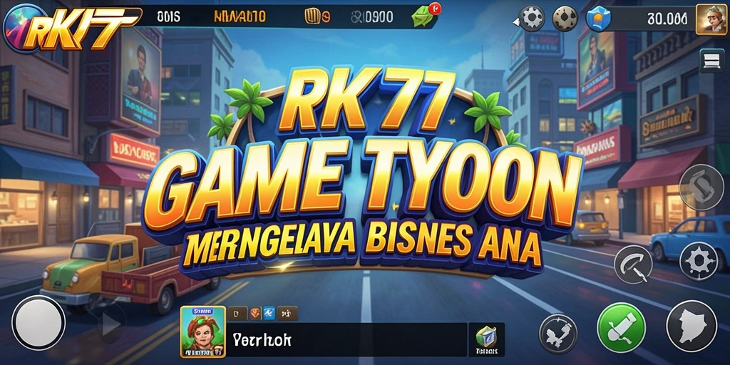 Tampilan menarik gameplay Tycoon di RK77 dengan berbagai tantangan bisnis.