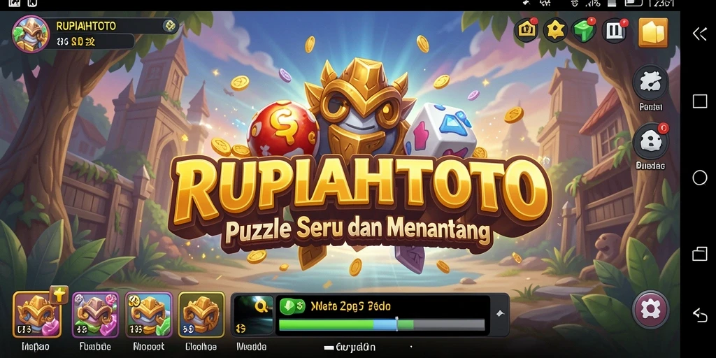 Tangkapan layar gameplay RUPIAHTOTO dengan teka-teki menarik.