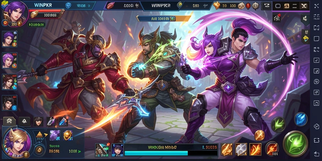 Gameplay menarik di <strong>WINPKR</strong> dengan pertempuran tim yang seru.