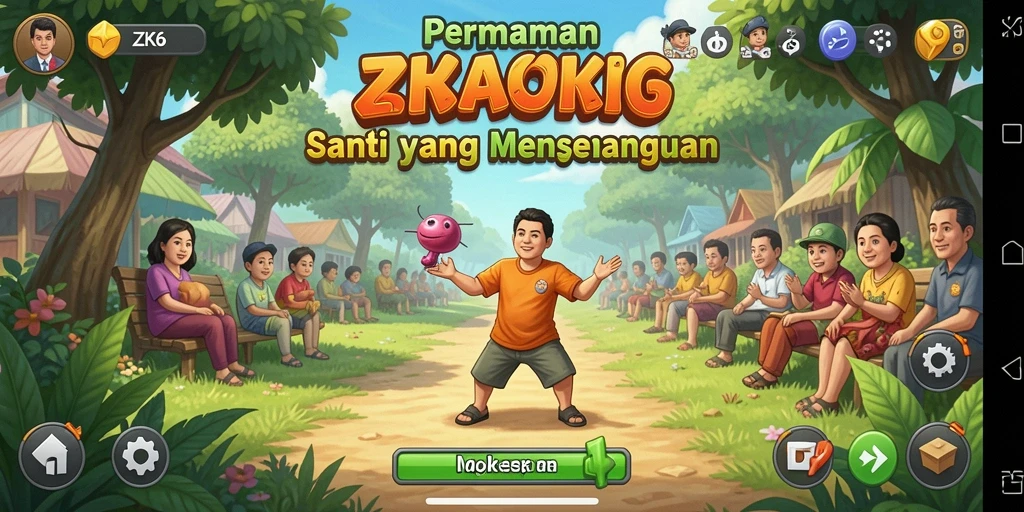 Tampilan gameplay ZK6 yang seru dan mengasyikkan.
